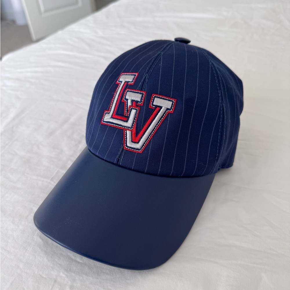 Louis Vuitton Varsity Pinstripe Baseball Cap (Authentic)